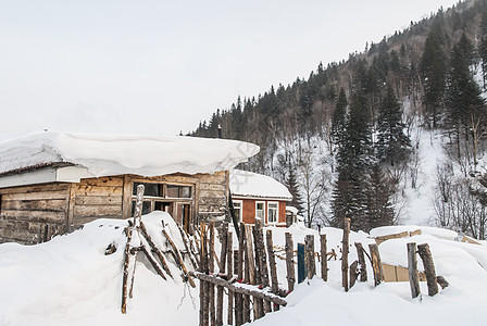 雪乡乡村旅游高清图片