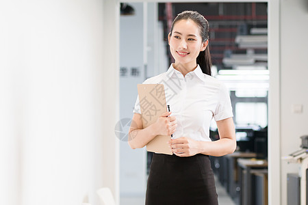 商务前台女性商务女性自信白领背景