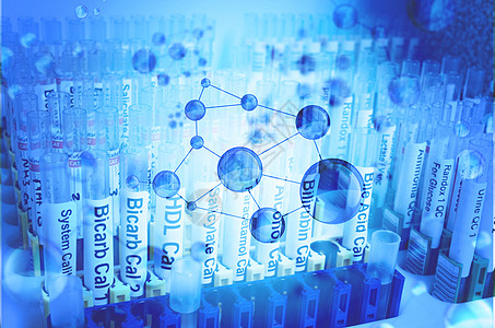 化学分子药剂实验背景图片