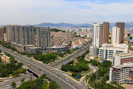 城市绿化道路城市立交背景