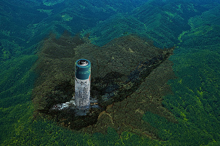 电池污染背景图片