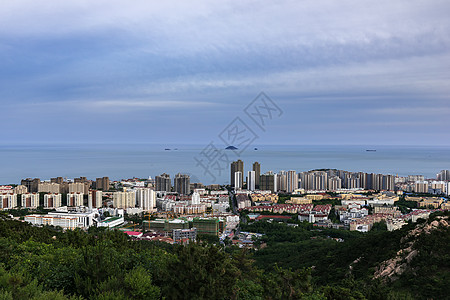 山上看城市城市背景