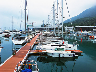 深圳光明新区港湾游船背景