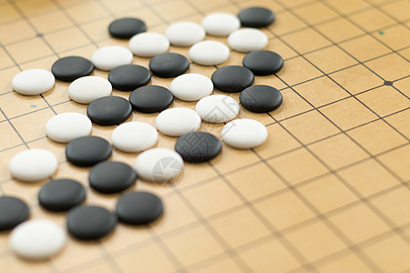 暗色棋盘围棋五子棋棋局拍摄背景