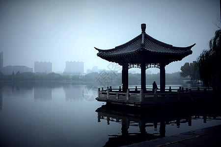 大明湖济南风景高清图片