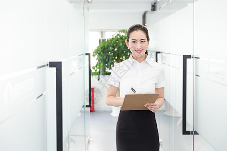 电话客服人员商业行政美女前台检查记录背景