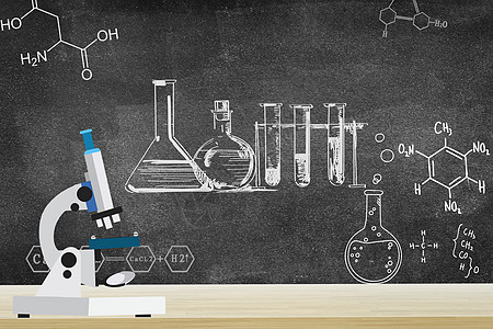 化学实验分子式板擦高清图片