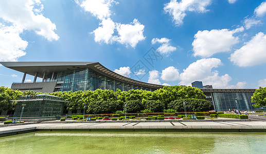 旅行场景上海科技馆背景