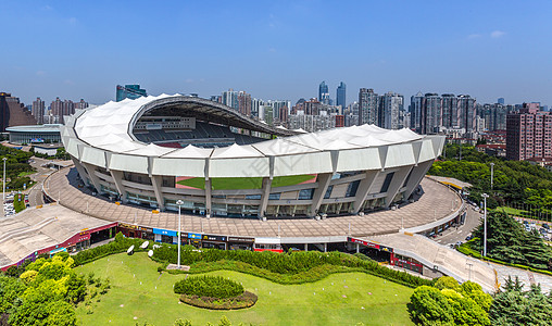 上海体育馆比赛场地体育场高清图片