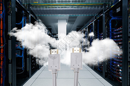 蓝色云信息科技背景图片
