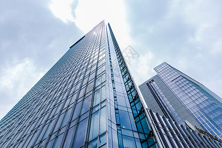 上海浦西大气商务大楼建筑背景