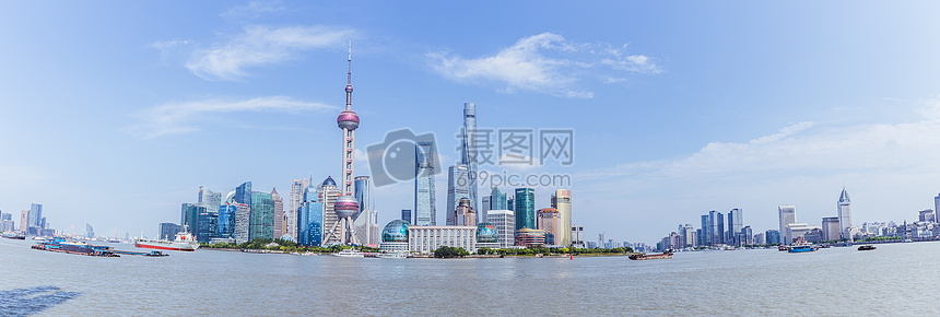 上海地标性建筑群陆家嘴图片