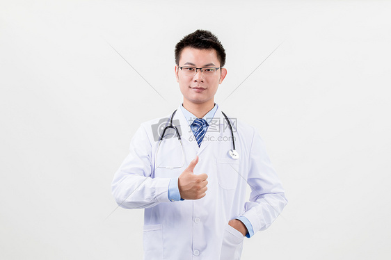 医生点赞手势形象照