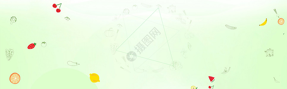 生鲜早市生鲜banner背景设计图片