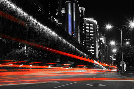 夜景汽车轨迹背景图片