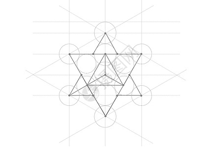 科技线条五角星造型图片