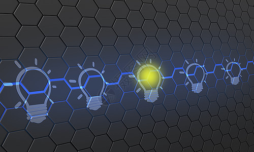 蜂窝状数据商务科技网格灵感设计图片