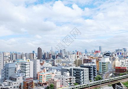 城市街景日本建筑背景