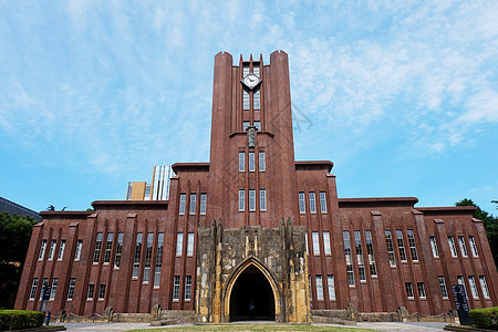 楼房侧面东京大学背景