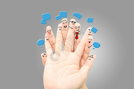 手指表情素材创意手指对话设计图片