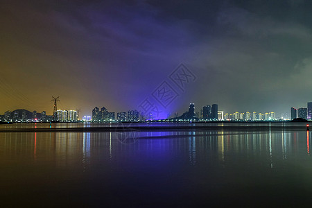 建筑城市夜景厦门城市夜景背景