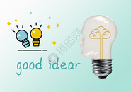 简约创意good idear炫酷背景图片