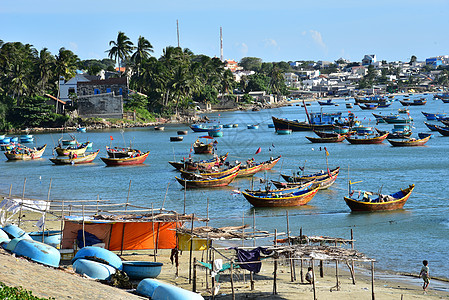 越南美奈渔村图片