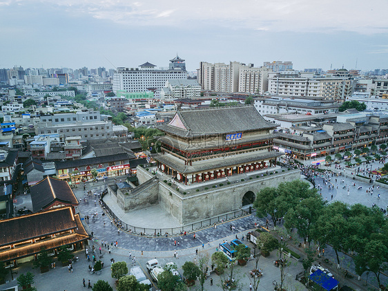 西安钟鼓楼地标图片