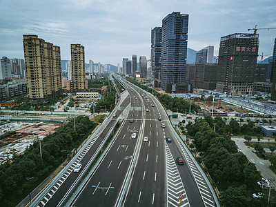 航拍城市全景图片