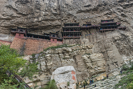 恒山悬空寺文物保护佛文化高清图片