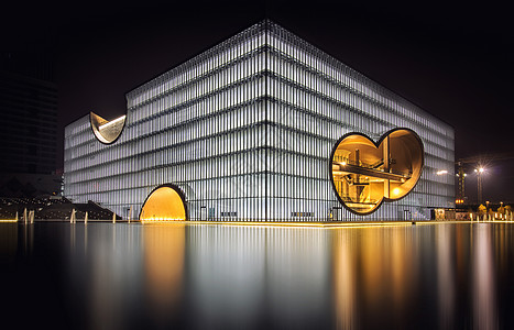 未来城市夜景未来背景