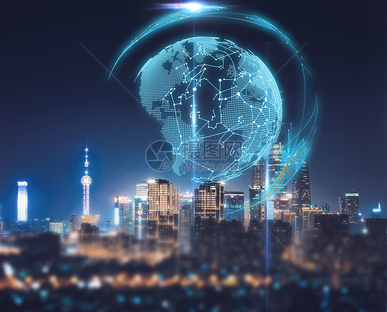 城市信号散发的科技知识摄影图片免费下载_商