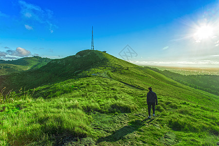 人山顶山顶风光背景