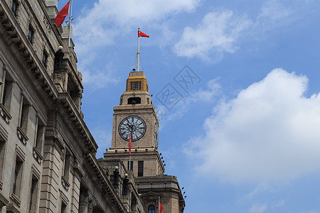 上海海关钟楼背景图片