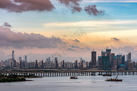 海边酒店滨海新城背景