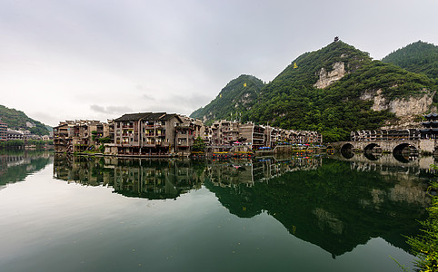 湖光山色背景图片