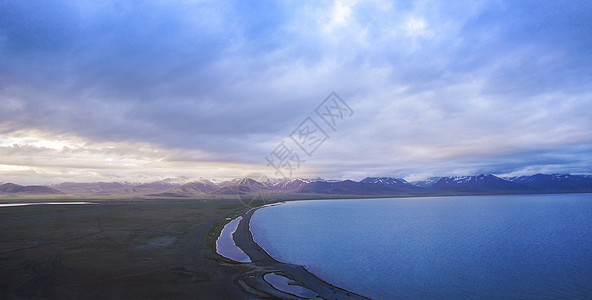 纳木错湖岸静景高清图片