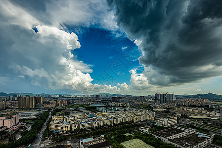 天空的精彩深圳宝安高清图片