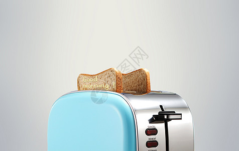 烤面包早上好设计图片