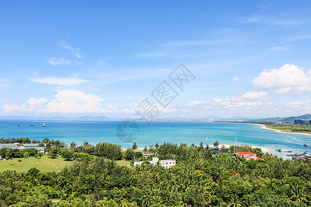 海滩度假村夏日海南背景