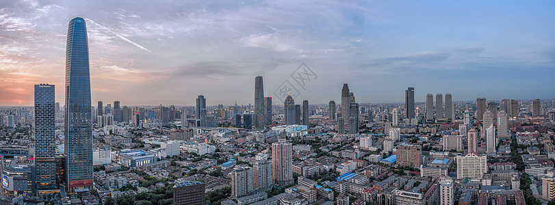 现代天津和平全景背景