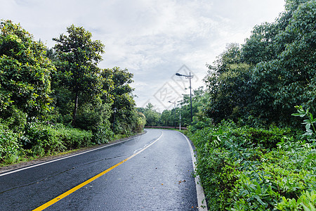 大气美丽风景区傍晚公路背景图片