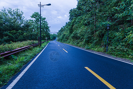 大气美丽风景区傍晚公路背景图片