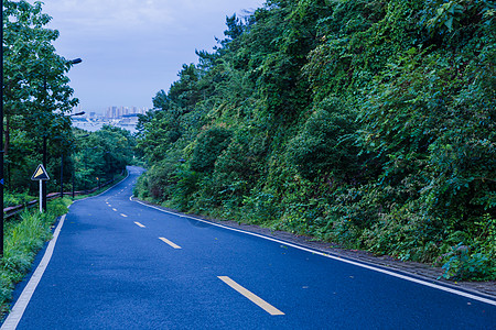 大气美丽风景区傍晚公路图片