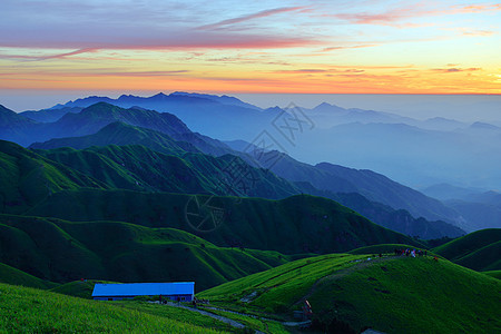 武功山风光背景图片