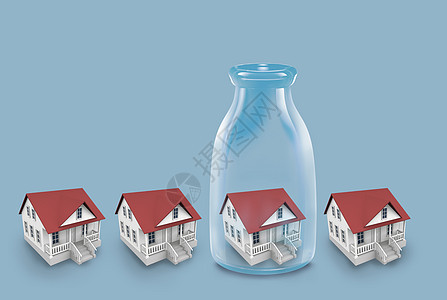 房子模型背景图片