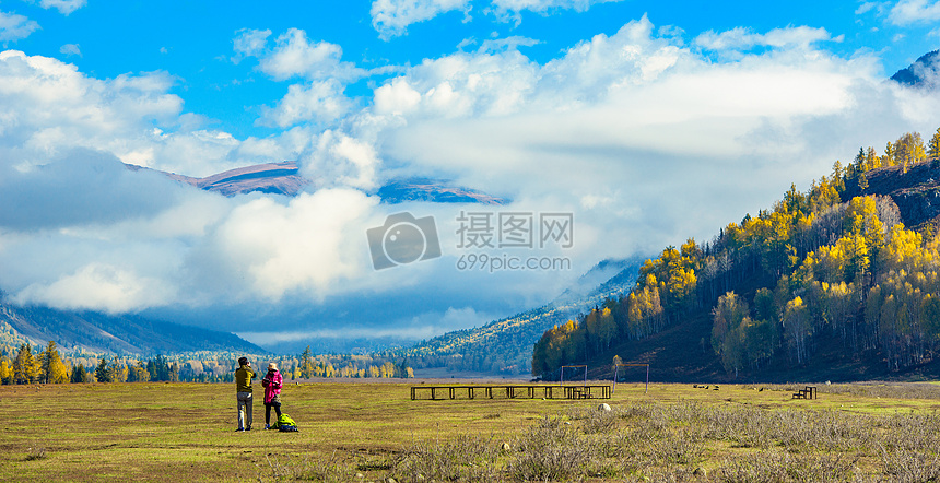 山间云海图片