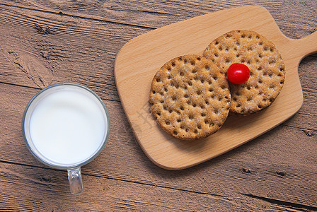 牛奶饼干美味营养早餐图片