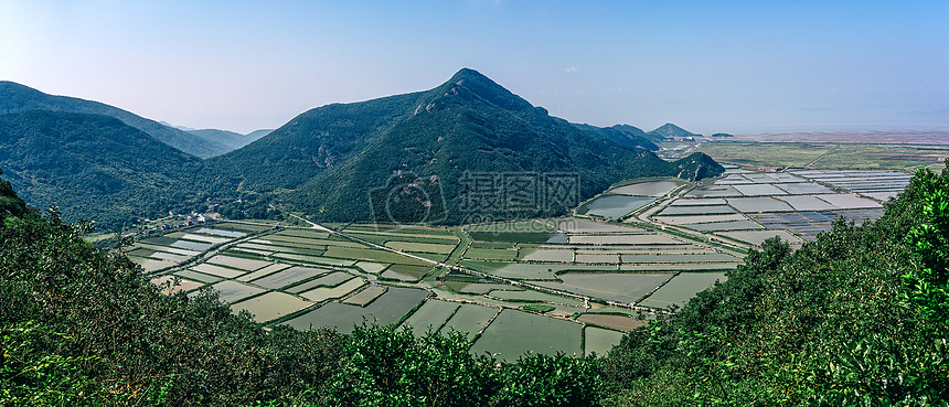 俯瞰田间图片