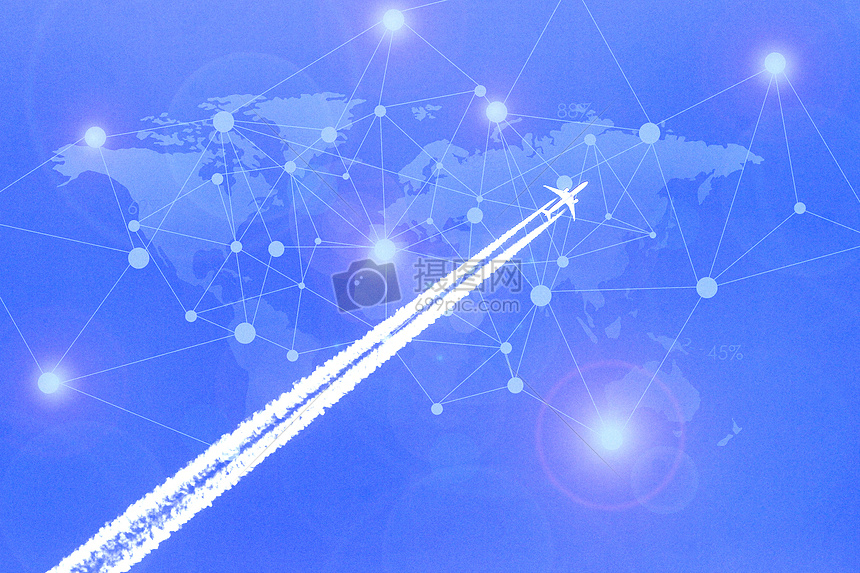飞机科技背景图片